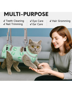 Hamaca para Gatos Supet, Envoltura Calmante para Acicalar 2