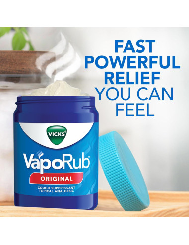 Vicks VapoRub 170g - Supresor de Tos Tópico y Analgésico