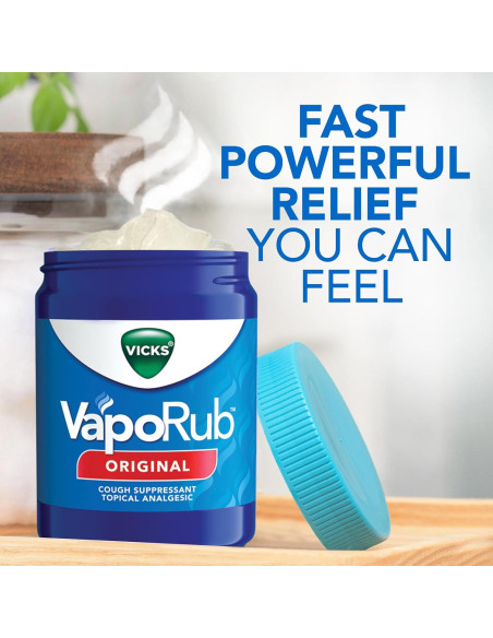 Vicks VapoRub 170g - Supresor de Tos Tópico y Analgésico