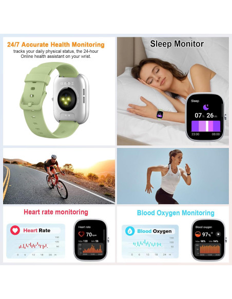 Reloj Inteligente UAUE T60 1.91" HD Resistente al Agua