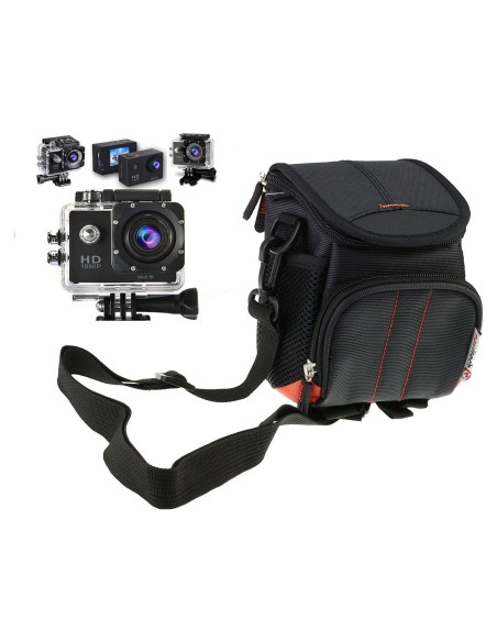Bolsa de Cámara de Acción Navitech Negra - Resistente al Agua Bolsa de Cámara de Acción Navitech Negra - Resistente al Agua