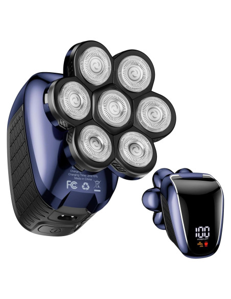 Afeitadora Eléctrica Wyklaus 7D para Cabeza y Vello Nasal