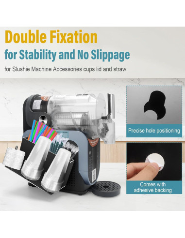 Soporte Organizador 3-en-1 para Tazas y Pajitas Ninja Slushie