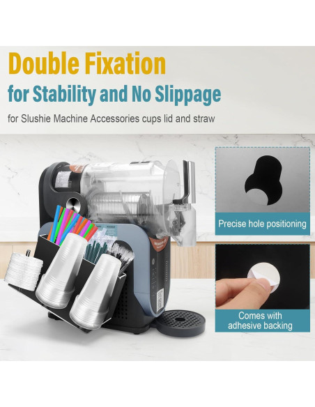 Soporte Organizador 3-en-1 para Tazas y Pajitas Ninja Slushie
