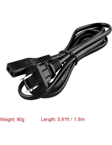 Cable de Alimentación AC 2 Clavijas Compatible Craig CD6951