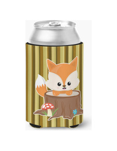 Enfriador de Lata Caroline's Treasures Zorro Bebé Rayas 355 ml