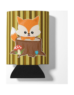 Enfriador de Lata Caroline's Treasures Zorro Bebé Rayas 355 ml 2