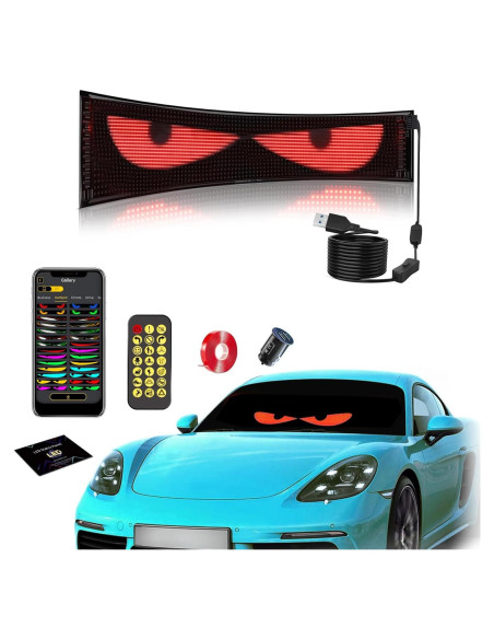 Ojos LED Asmila para Parabrisas de Camión 60x12 cm Multicolor