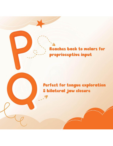 Chewy Tubes P's & Q's - Herramienta de Masticación Segura 20.6cm