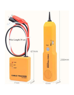 Localizador de Cables TUTOOLS RJ11 Multifuncional Amarillo 2