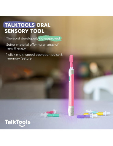 Set de Terapia Sensorial Oral TalkTools - 7 Puntas Sensi Rosa