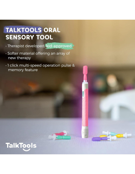 Set de Terapia Sensorial Oral TalkTools - 7 Puntas Sensi Rosa