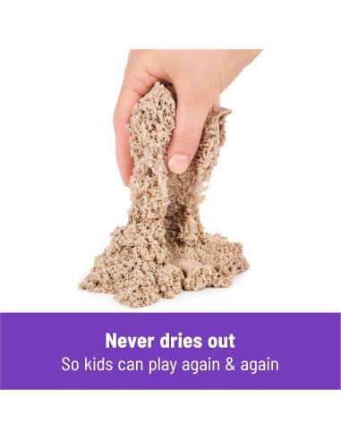 Caja de Arena Plegable Arena Cinética 0.91 kg con 7 Moldes