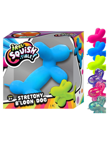 JA-RU Perro Globo Estirable 1 Unidad Color Variado Juguete Fidget