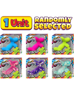 JA-RU Perro Globo Estirable 1 Unidad Color Variado Juguete Fidget 2
