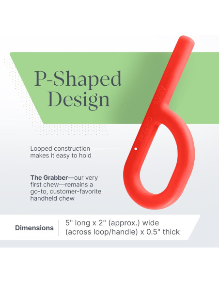 ARK Agarrador Masticable Sensorial Grado Médico Magenta 12.7x5.1cm