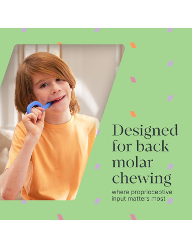 ARK Agarrador Masticable Sensorial Grado Médico Magenta 12.7x5.1cm