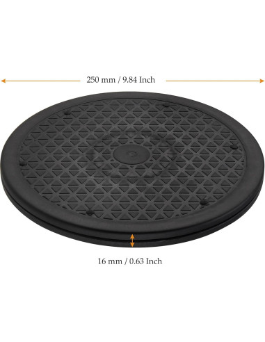 6 Soportes Giratorios de 25cm MUKCHAP para Exhibición 360