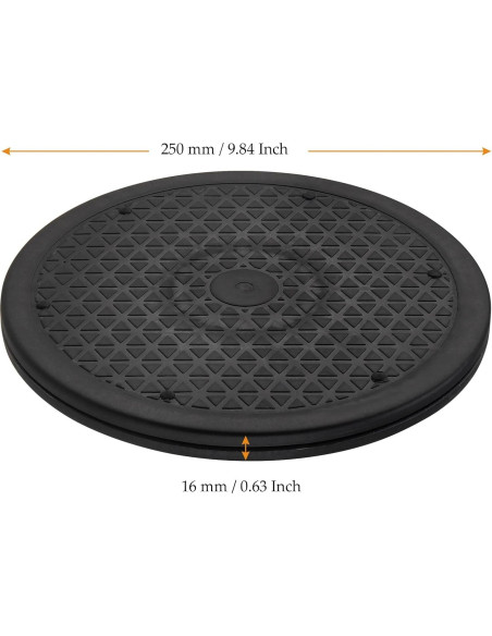 6 Soportes Giratorios de 25cm MUKCHAP para Exhibición 360