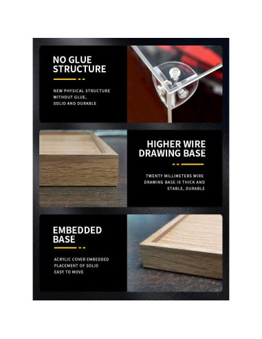 Caja de exhibición acrílica Scoparius 30.48x30.48x40.64 cm