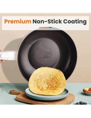 Olla Eléctrica Zorpupoa 3L Antiadherente con Vaporera y Doble Potencia