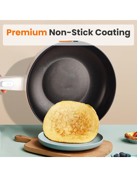 Olla Eléctrica Zorpupoa 3L Antiadherente con Vaporera y Doble Potencia