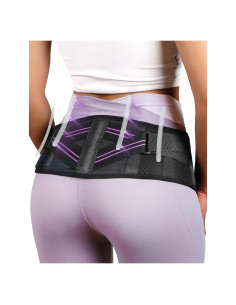 Cinturón Sacroilíaco Fitomo Grande Violeta Alivio Dolor Espalda