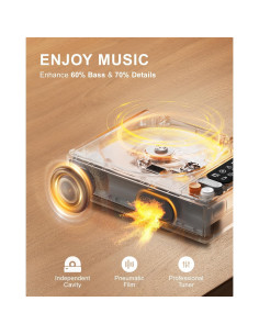 Reproductor de CD Portátil TAGBUIO L-CD202 Bluetooth 5.1 2