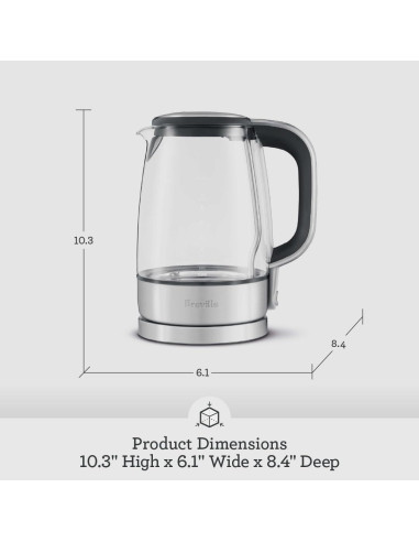 Hervidor Eléctrico de Cristal Breville BKE595XL 5.03L