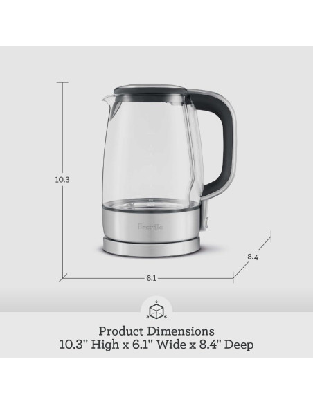 Hervidor Eléctrico de Cristal Breville BKE595XL 5.03L