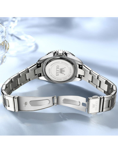 Reloj de Pulsera OLEVS para Mujeres con Diamante Verde 3ATM