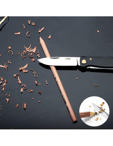 Cuchillo Plegable Sanrenmu PT711 16.8cm Acero 12C27 Negro