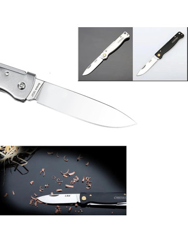 Cuchillo Plegable Sanrenmu PT711 16.8cm Acero 12C27 Negro