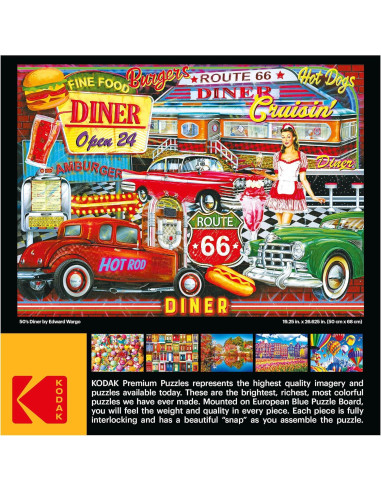 Rompecabezas 1000 Piezas Kodak Premium Diner de los 50