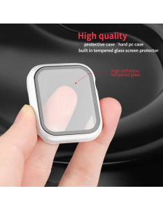 Carcasa Dura HANKN para Apple Watch 44mm - Protector Vidrio Templado 2