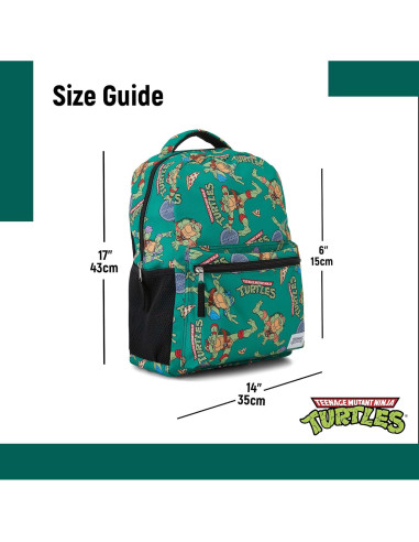 Mochila escolar Tortugas Ninja TMNT - Verde - 20L