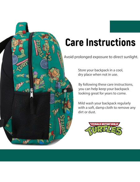 Mochila escolar Tortugas Ninja TMNT - Verde - 20L