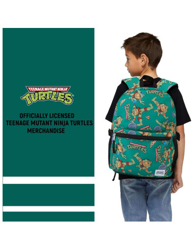 Mochila escolar Tortugas Ninja TMNT - Verde - 20L