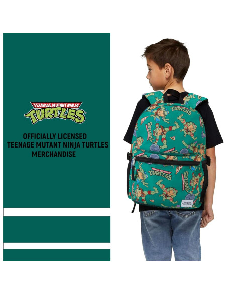 Mochila escolar Tortugas Ninja TMNT - Verde - 20L