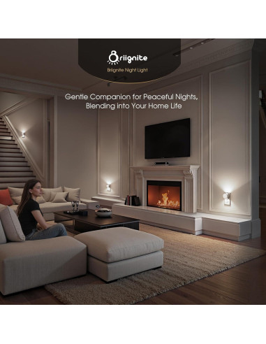 Luz Nocturna Ajustable Briignite 3 Niveles 1W Blanco