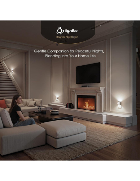 Luz Nocturna Ajustable Briignite 3 Niveles 1W Blanco