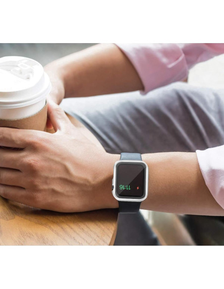 Carcasa Dura HANKN para Apple Watch 44mm - Protector Vidrio Templado