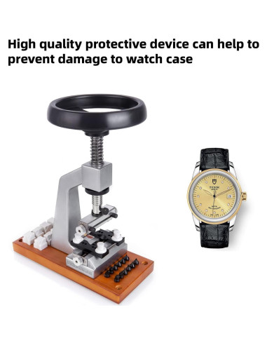 Abridor de Reloj Boaieirsa 5700 con 12 Mordazas y Base de Metal