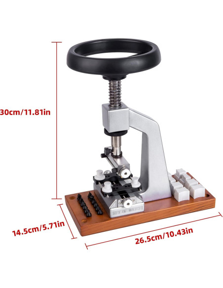 Abridor de Reloj Boaieirsa 5700 con 12 Mordazas y Base de Metal