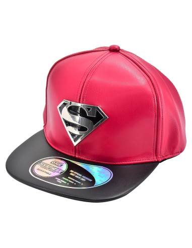 Gorra Snapback Superman DC Comics Unisex Ajustable Roja