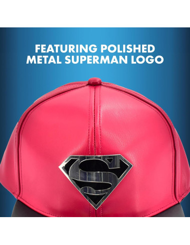 Gorra Snapback Superman DC Comics Unisex Ajustable Roja