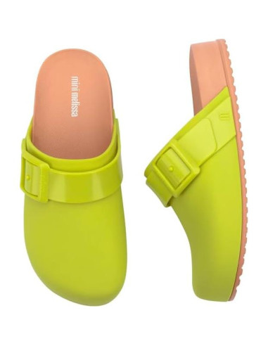 Zapatos Mini Melissa Cozy Clog Niña 11 Verde/Marrón