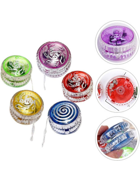 Yo-Yo Iluminado Profesional Amosfun 5 Piezas para Niños