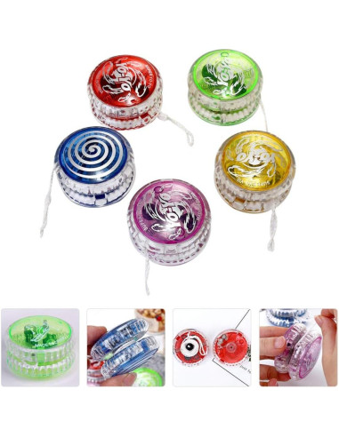 Yo-Yo Iluminado Profesional Amosfun 5 Piezas para Niños
