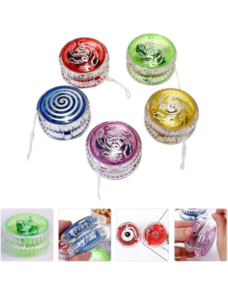 Yo-Yo Iluminado Profesional Amosfun 5 Piezas para Niños